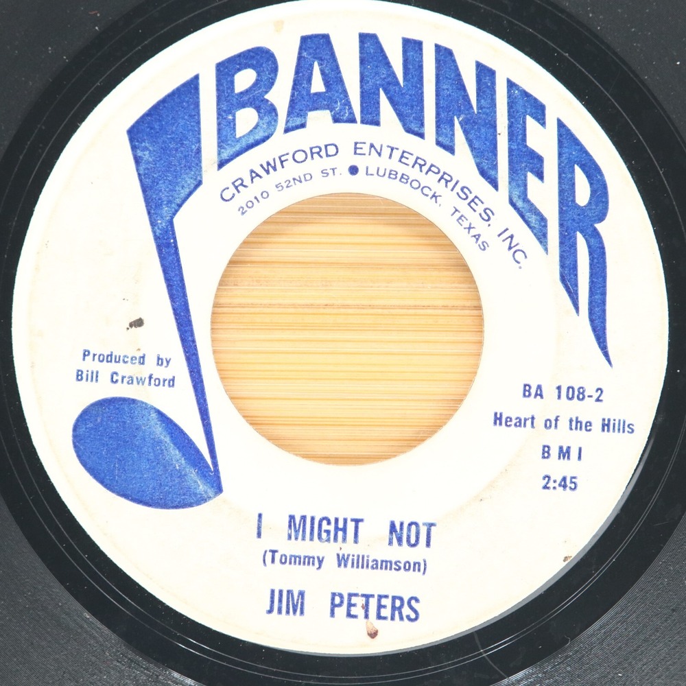 JIM PETERS - I MIGHT NOT / MOST WANTED WOMAN - OBSCURE COUNTRY 45